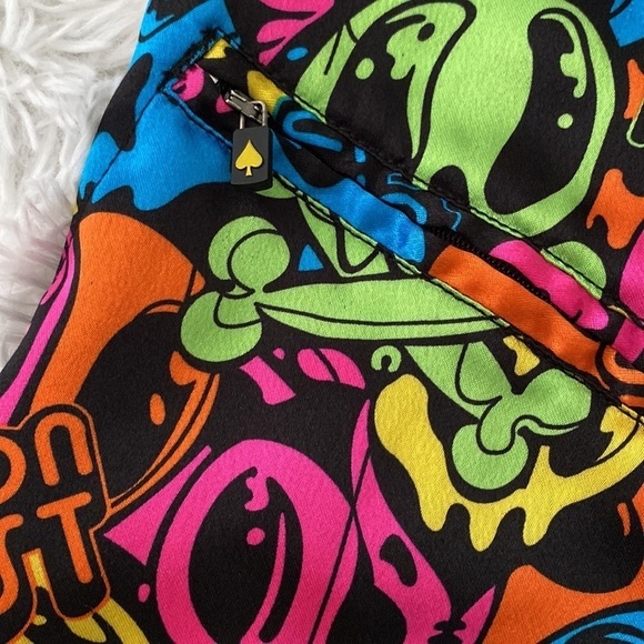 Y2K Iron Fist neon skull fighter trunks - Picture 3 of 7